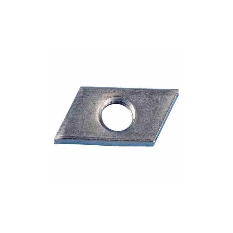 Ecrou pour rail type 28/15 A2 à bords tranchants